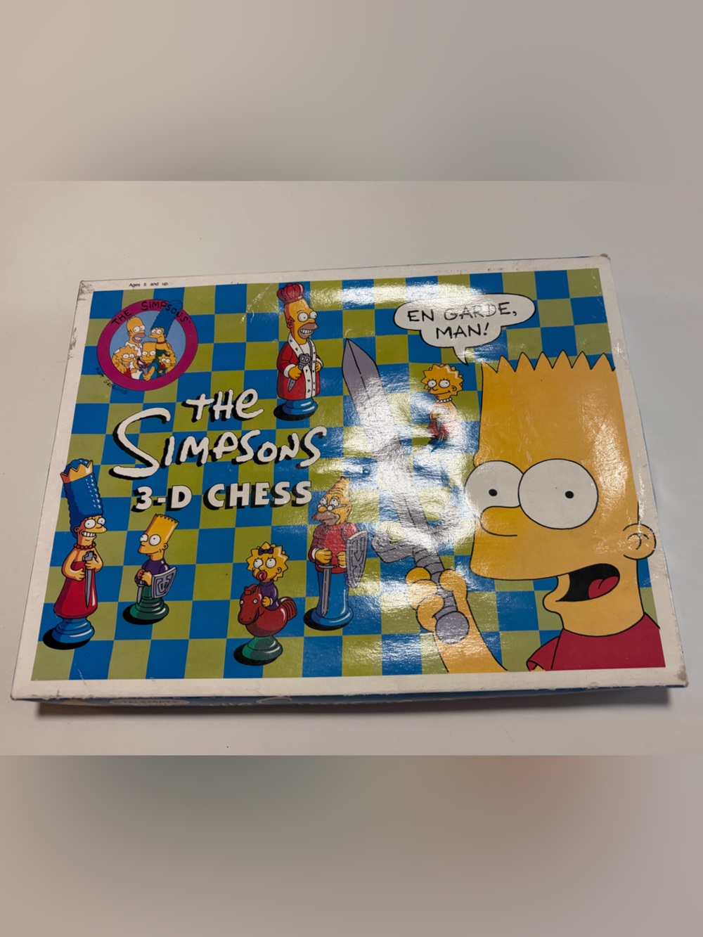 Vintage The Simpsons 3D Chess Game Set Complete 1991 Twentieth Century Fox OS